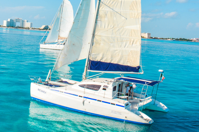 40' Catamaran Pacanga,  Cabo Catamaran Rental, Yacht Charter Mexico, Isla Mujeres, Boat,